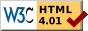 logo for korrekt HTML-programmering